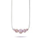 Immergrün | 925 Sterling Silber | Glühwürmchen-Glas-Halskette mit Unendlichkeitsverschluss